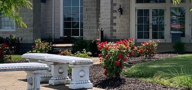 roses, garden, greystone